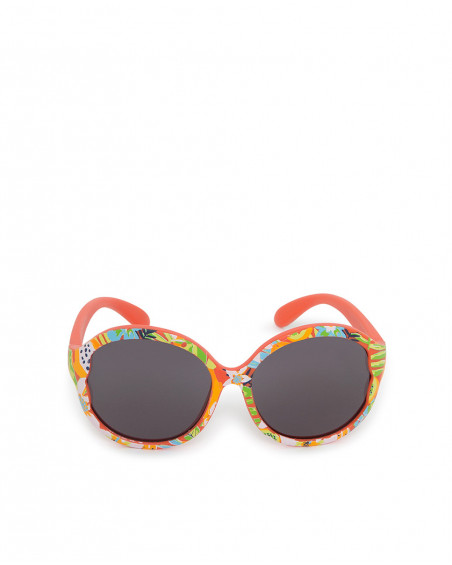 Lunettes de soleil imprimées fille orange sunglasses Lunettes de soleil imprimées fille orange sunglasses