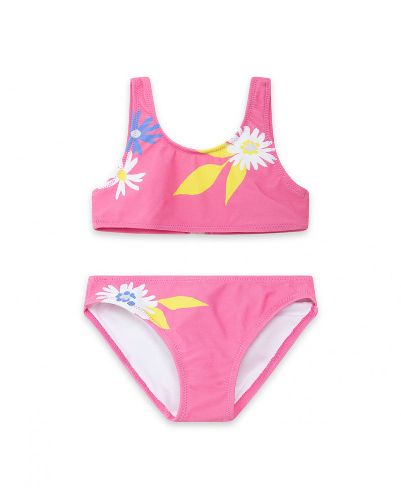 Bikini fleurs fille rose ready to bloom