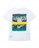 Tee-shirt en jersey imprimée garçon blanche jungle street Tee-shirt en jersey imprimée garçon blanche jungle street