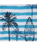 Tee-shirt en jersey à rayures garçon bleu surf club Tee-shirt en jersey à rayures garçon bleu surf club