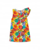 Robe en jersey imprimé fille rouge fruitty time Robe en jersey imprimé fille rouge fruitty time