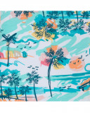 Leggings capri en jersey imprimé fille bleu venice beach Leggings capri en jersey imprimé fille bleu venice beach