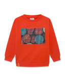 Sweat-shirt en peluche fermée garçon rouge play Sweat-shirt en peluche fermée garçon rouge play