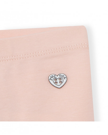 Leggings capri en jersey étoiles fille rose basicos baby Leggings capri en jersey étoiles fille rose basicos baby