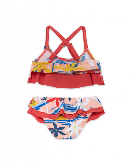 Bikini volants fille orange enjoy the sun Bikini volants fille orange enjoy the sun