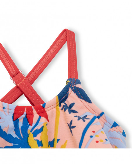 Bikini volants fille orange enjoy the sun Bikini volants fille orange enjoy the sun