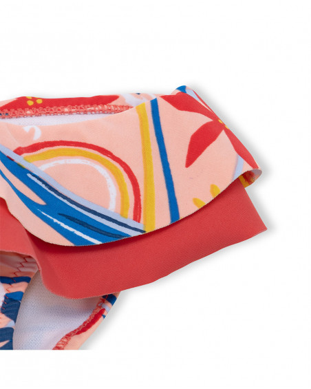 Bikini volants fille orange enjoy the sun Bikini volants fille orange enjoy the sun