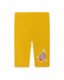 Leggings capri en jersey fraise fille jaune fruitty time Leggings capri en jersey fraise fille jaune fruitty time