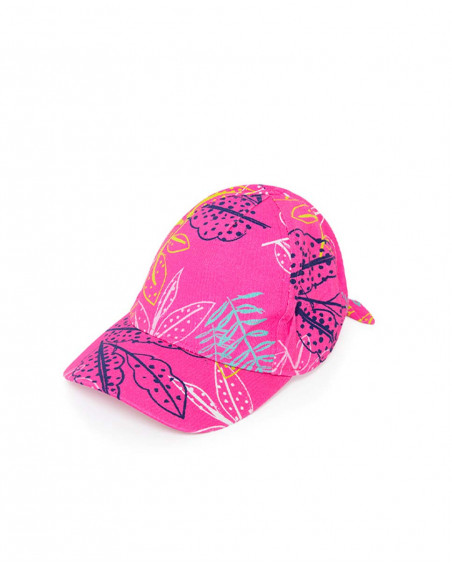 Visera en sergé imprimée fille rose island