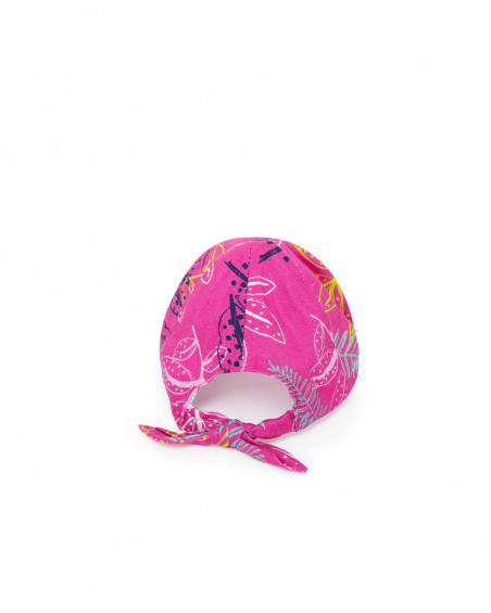 Visera en sergé imprimée fille rose island