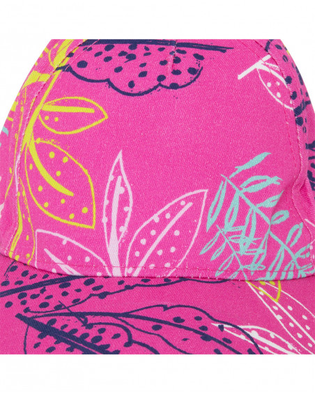 Visera en sergé imprimée fille rose island