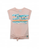 Tee-shirt en jersey nouer fille rose venice beach Tee-shirt en jersey nouer fille rose venice beach