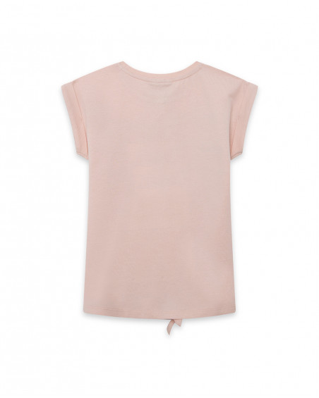 Tee-shirt en jersey nouer fille rose venice beach Tee-shirt en jersey nouer fille rose venice beach