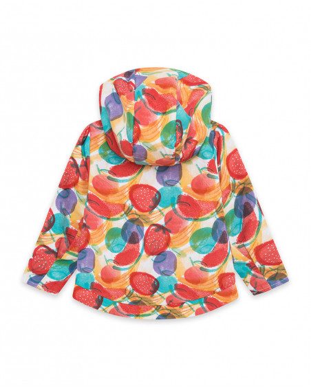 Coupe-vent avec capuche fille jaune fruitty time Coupe-vent avec capuche fille jaune fruitty time