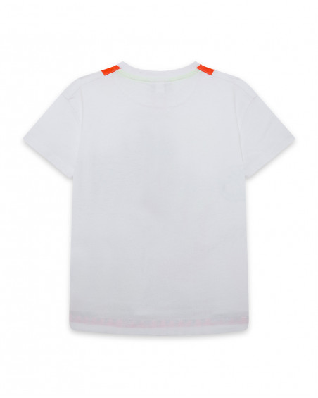 Tee-shirt en jersey dinosaure garçon blanche play Tee-shirt en jersey dinosaure garçon blanche play