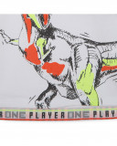 Tee-shirt en jersey dinosaure garçon blanche play Tee-shirt en jersey dinosaure garçon blanche play