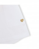 Tee-shirt et short en jersey avec poches fille blanche venice Tee-shirt et short en jersey avec poches fille blanche venice