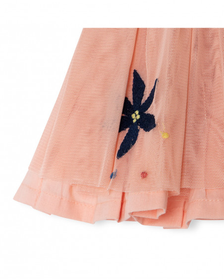 Jupe en tulle volants fille orange enjoy the sun Jupe en tulle volants fille orange enjoy the sun