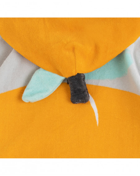 Poncho visage fille orange picnic time Poncho visage fille orange picnic time
