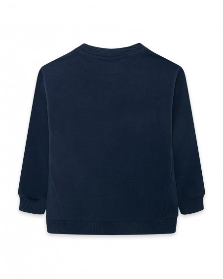 Sweat-shirt en peluche fermée garçon bleu surf club Sweat-shirt en peluche fermée garçon bleu surf club