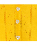 Veste en tricot boutons fille jaune fruitty time Veste en tricot boutons fille jaune fruitty time