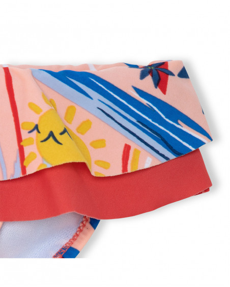 Culotte de bain liens fille orange enjoy the sun Culotte de bain liens fille orange enjoy the sun