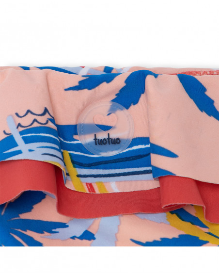 Culotte de bain liens fille orange enjoy the sun Culotte de bain liens fille orange enjoy the sun