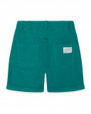 Bermuda en jersey lacets garçon vert jungle street Bermuda en jersey lacets garçon vert jungle street