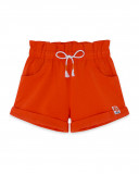 Short en jersey lacets fille orange summer festival Short en jersey lacets fille orange summer festival