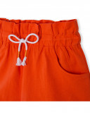 Short en jersey lacets fille orange summer festival Short en jersey lacets fille orange summer festival