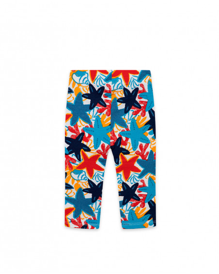 Leggings en jersey imprimé fille rouge red submarine Leggings en jersey imprimé fille rouge red submarine