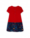 Robe en jersey imprimé fille rouge red submarine Robe en jersey imprimé fille rouge red submarine