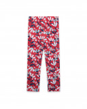 Leggings en jersey fleurs fille rouge sea lovers Leggings en jersey fleurs fille rouge sea lovers
