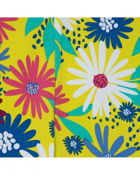 Tee-shirt et legging capri fleurs fille blanche ready to bloom Tee-shirt et legging capri fleurs fille blanche ready to bloom