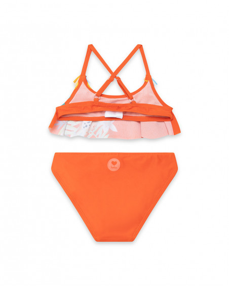 Bikini imprimé fille orange summer festival Bikini imprimé fille orange summer festival