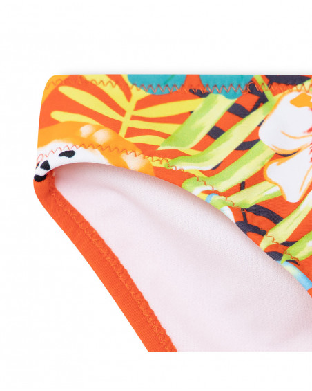 Bikini imprimé fille orange summer festival Bikini imprimé fille orange summer festival
