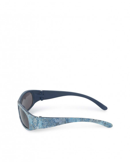 Lunettes de soleil imprimées garçon bleu sunglasses Lunettes de soleil imprimées garçon bleu sunglasses