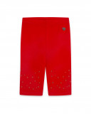 Leggings capri en jersey étoiles fille rouge basicos kids Leggings capri en jersey étoiles fille rouge basicos kids