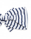 Serre-tête en jersey à rayures fille blanche little pirates Serre-tête en jersey à rayures fille blanche little pirates