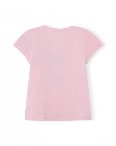 Tee-shirt en jersey girafe fille rose basicos baby Tee-shirt en jersey girafe fille rose basicos baby