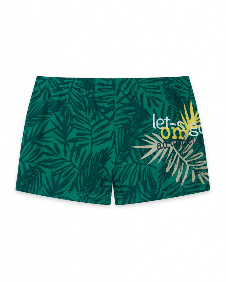 Boxer imprimé garçon vert jungle street Boxer imprimé garçon vert jungle street