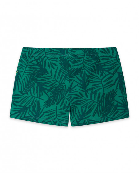 Boxer imprimé garçon vert jungle street Boxer imprimé garçon vert jungle street