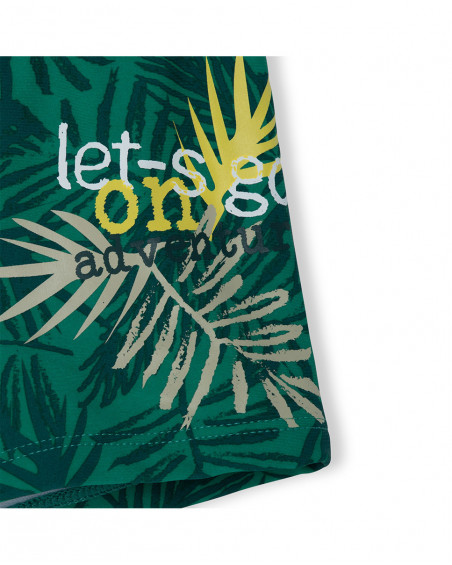 Boxer imprimé garçon vert jungle street Boxer imprimé garçon vert jungle street