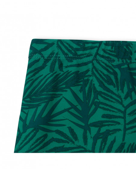 Boxer imprimé garçon vert jungle street Boxer imprimé garçon vert jungle street