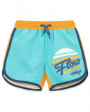 Short de bain lacets garçon bleu free time Short de bain lacets garçon bleu free time
