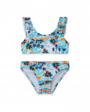 Bikini volants fille bleu venice beach Bikini volants fille bleu venice beach