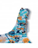 Bikini volants fille bleu venice beach Bikini volants fille bleu venice beach