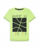 Tee-shirt en jersey imprimée garçon vert play Tee-shirt en jersey imprimée garçon vert play