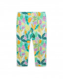 Leggings en jersey imprimé fille rose in the jungle Leggings en jersey imprimé fille rose in the jungle