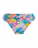 Culotte de bain fleurs fille rose tahiti Culotte de bain fleurs fille rose tahiti